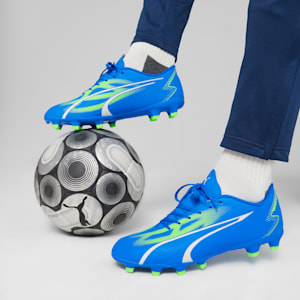 ULTRA PLAY FG/AG Men's Football Boots, Ultra Blue-PUMA White-Pro Green, extralarge-IND