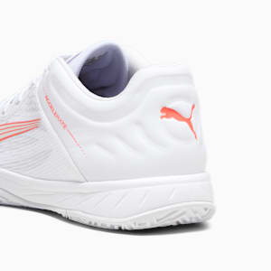 Accelerate Turbo Indoor Sports Shoes, PUMA White-Fire Orchid-Vivid Violet-Sedate Gray, extralarge