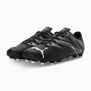 ATTACANTO FG/AG Men's Lightweight Football Boots, PUMA Black-Silver Mist, extralarge-IND