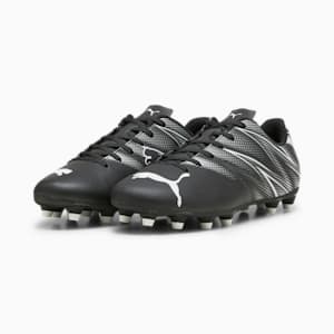 ATTACANTO Firm Ground/Artificial Ground Men's Soccer Cleats, PUMA Black-Silver Mist, extralarge