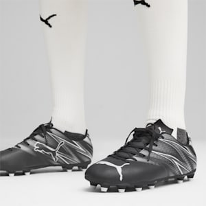 ATTACANTO FG/AG Men's Soccer Cleats, Cheap Jmksport Jordan Outlet Black-Silver Mist, extralarge