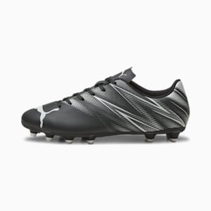 Tacos de futbol ATTACANTO FG/AG, PUMA Black-Silver Mist, extralarge