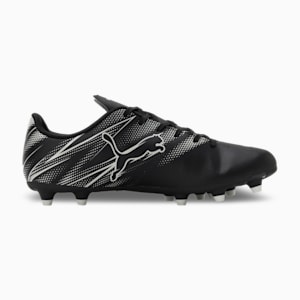 ATTACANTO FG/AG Men's Lightweight Football Boots, PUMA Black-Silver Mist, extralarge-IND