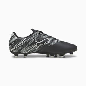 Tacos de futbol ATTACANTO FG/AG, PUMA Black-Silver Mist, extralarge
