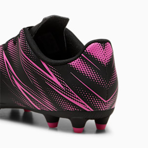 ATTACANTO FG/AG Men's Lightweight Football Boots, PUMA Black-Poison Pink, extralarge-IND