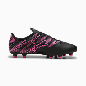 ATTACANTO FG/AG Men's Lightweight Football Boots, PUMA Black-Poison Pink, extralarge-IND