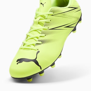 ATTACANTO FG/AG Men's Football Boots, Electric Lime-PUMA Black, extralarge-IND