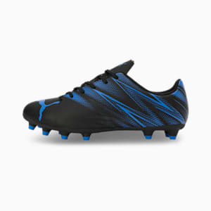 ATTACANTO FG/AG Men's Lightweight Football Boots, PUMA Black-Bluemazing, extralarge-IND