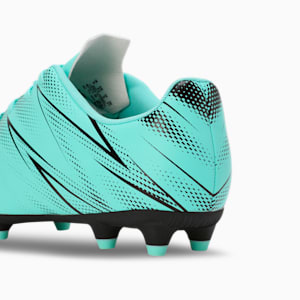 ATTACANTO FG/AG Men's Lightweight Football Boots, Electric Peppermint-PUMA Black, extralarge-IND