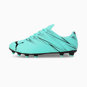 ATTACANTO FG/AG Men's Lightweight Football Boots, Electric Peppermint-PUMA Black, extralarge-IND