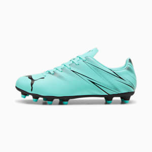ATTACANTO FG/AG Men's Soccer Cleats, Electric Peppermint-PUMA Black, extralarge