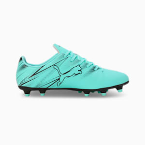 ATTACANTO FG/AG Men's Lightweight Football Boots, Electric Peppermint-PUMA Black, extralarge-IND