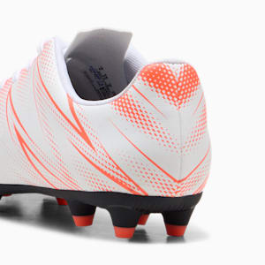 Chaussure de soccer ATTACANTO FG/AG, PUMA White-Glowing Red, extralarge