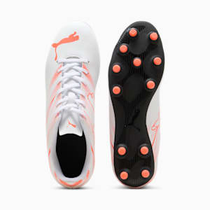 Tacos de futbol ATTACANTO FG/AG, PUMA White-Glowing Red, extralarge