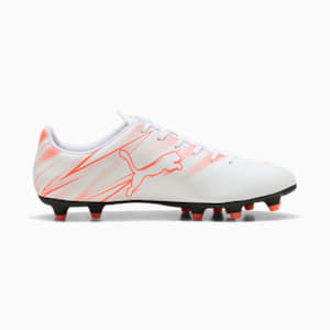 Chaussure de soccer ATTACANTO FG/AG, PUMA White-Glowing Red, extralarge