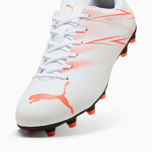 Chaussure de soccer ATTACANTO FG/AG, PUMA White-Glowing Red, extralarge