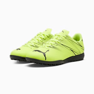 ATTACANTO TT Men's Football Boots, Electric Lime-PUMA Black, extralarge-IND