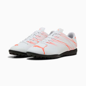 メンズ アタッカント TT サッカー トレーニングシューズ, PUMA White-Glowing Red, extralarge-JPN