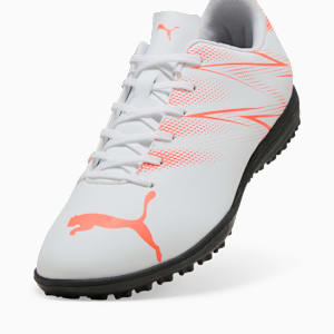 メンズ アタッカント TT サッカー トレーニングシューズ, PUMA White-Glowing Red, extralarge-JPN
