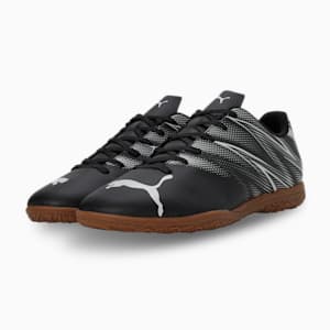 ATTACANTO Men's Indoor Court Shoes, PUMA Black-Silver Mist, extralarge-IND