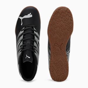 ATTACANTO Men's Indoor Court Shoes, PUMA Black-Silver Mist, extralarge-IND