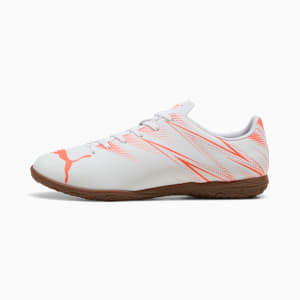 メンズ アタッカント IT サッカー トレーニングシューズ, PUMA White-Glowing Red, extralarge-JPN