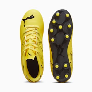ATTACANTO FG/AG Youth Football Boots, Yellow Blaze-PUMA Black, extralarge-IND