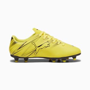 ATTACANTO FG/AG Youth Football Boots, Yellow Blaze-PUMA Black, extralarge-IND