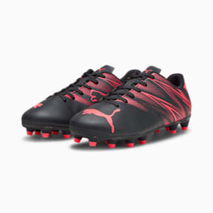 ATTACANTO FG/AG Youth Football Boots, PUMA Black-Fire Orchid, extralarge-IND