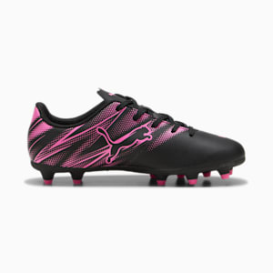 ATTACANTO FG/AG Youth Football Boots, PUMA Black-Poison Pink, extralarge-IND