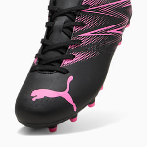 ATTACANTO FG/AG Youth Football Boots, PUMA Black-Poison Pink, extralarge-IND