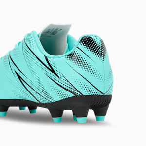 ATTACANTO FG/AG Youth Football Boots, Electric Peppermint-PUMA Black, extralarge-IND