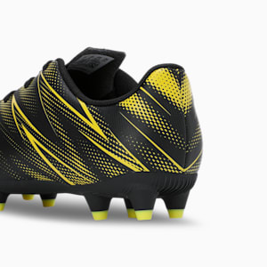 ATTACANTO FG/AG Youth Football Boots, PUMA Black-Yellow Blaze, extralarge-IND