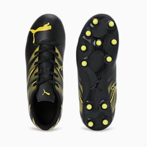 ATTACANTO FG/AG Youth Football Boots, PUMA Black-Yellow Blaze, extralarge-IND