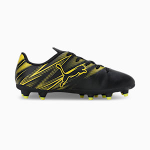ATTACANTO FG/AG Youth Football Boots, PUMA Black-Yellow Blaze, extralarge-IND