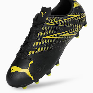 ATTACANTO FG/AG Youth Football Boots, PUMA Black-Yellow Blaze, extralarge-IND