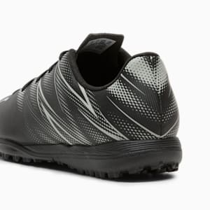 ATTACANTO Turf Trainer Kids' Soccer Cleats, PUMA Black-Silver Mist, extralarge