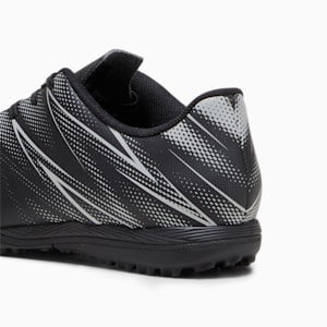 Tacos de futbol ATTACANTO TT para adolescentes, PUMA Black-Silver Mist, extralarge