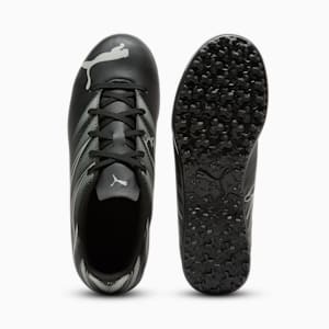 ATTACANTO Turf Trainer Kids' Soccer Cleats, PUMA Black-Silver Mist, extralarge