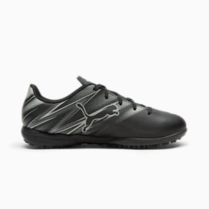 ATTACANTO Turf Trainer Kids' Soccer Cleats, PUMA Black-Silver Mist, extralarge