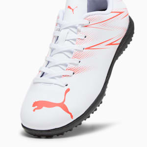 ATTACANTO TT Youth Football Boots, PUMA White-Fire Orchid, extralarge-IND