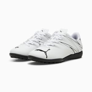 キッズ アタッカント TT サッカー トレーニングシューズ 17-24.5cm, PUMA White-PUMA Black, extralarge-JPN