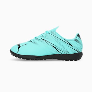 ATTACANTO TT Youth Football Boots, Electric Peppermint-PUMA Black, extralarge-IND