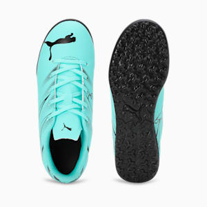 ATTACANTO TT Youth Football Boots, Electric Peppermint-PUMA Black, extralarge-IND