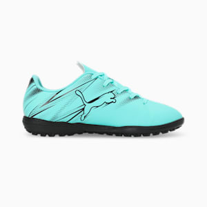 ATTACANTO TT Youth Football Boots, Electric Peppermint-PUMA Black, extralarge-IND