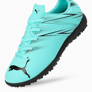 ATTACANTO TT Youth Football Boots, Electric Peppermint-PUMA Black, extralarge-IND
