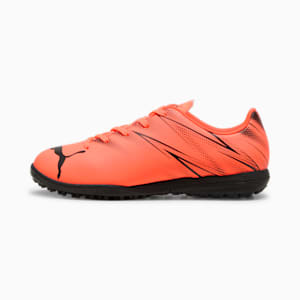 ATTACANTO Turf Trainer Kids' Soccer Cleats, Glowing Red-PUMA Black, extralarge