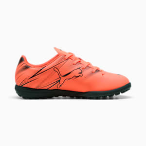 ATTACANTO Turf Trainer Kids' Soccer Cleats, Glowing Red-PUMA Black, extralarge
