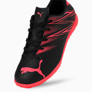 ATTACANTO IT Youth Football Boots, PUMA Black-Fire Orchid, extralarge-IND