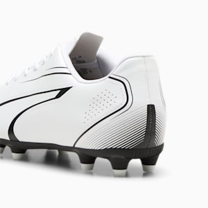 VITORIA FG/AG Men's Football Boots, PUMA White-PUMA Black, extralarge-IND